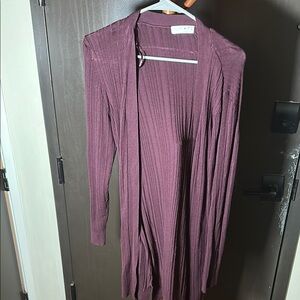Primark Purple Cardigan Sweater Lightweight Open Front